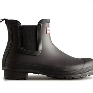Hunter Black Ankle Boots